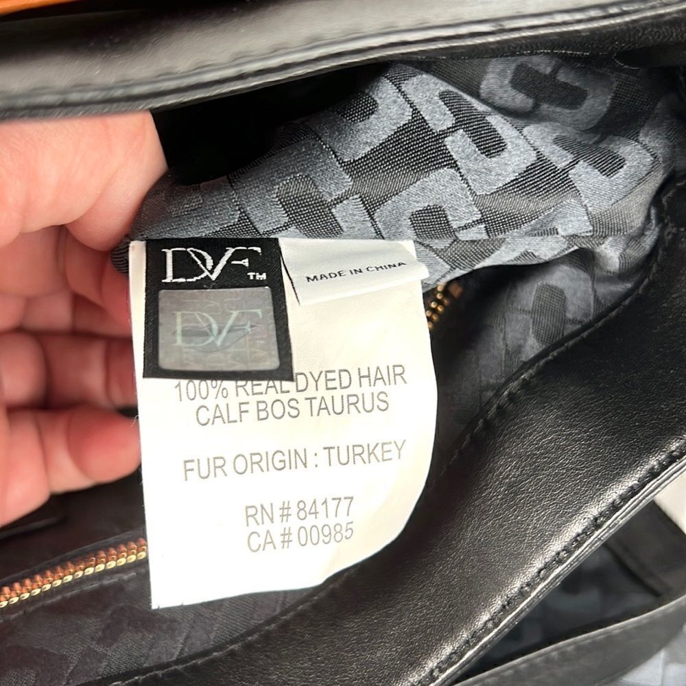 NWT Diane Von Furstenberg 440 Courier
Leopard Calf Leather Hand /Crossbody Bag - Picture 14 of 15
